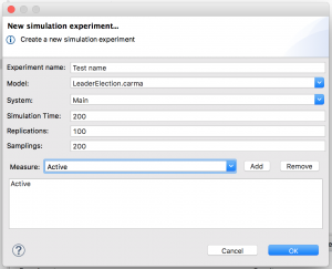 Create a new simulation experiment